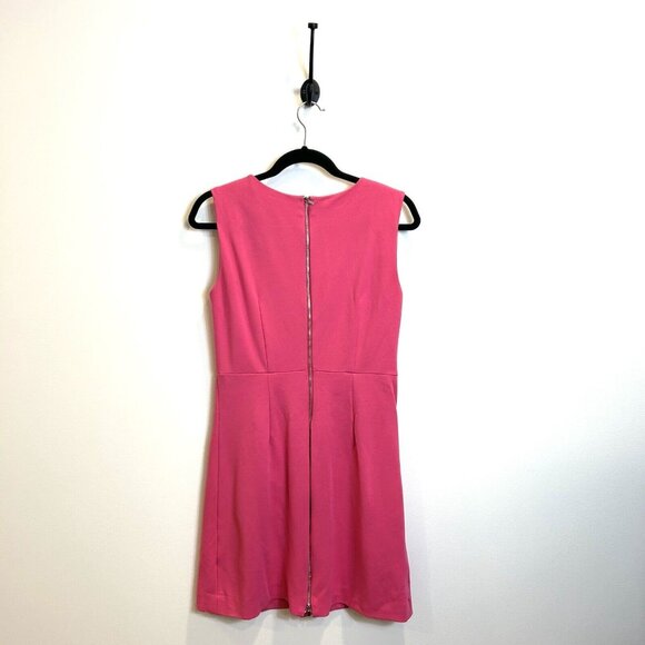 DVF DIANE von FURSTENBERG Carpreena Pink Size 6 Ponte Mini Dress $325 - Picture 8 of 10